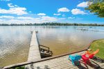 Perfect waterfront location with a private boat dock for your use